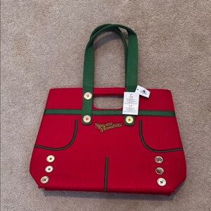 Disney Parks EPCOT Germany Felt Tote Bag with Playful Design